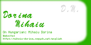 dorina mihaiu business card